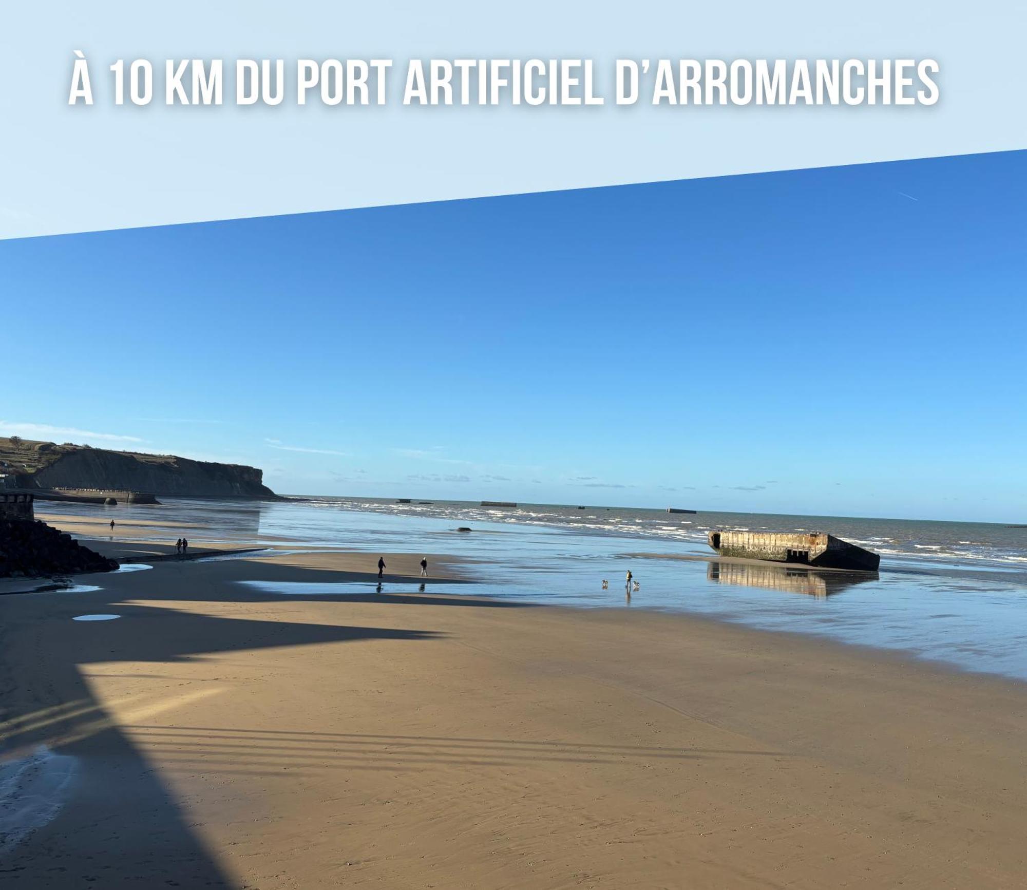 Nid De Pie Grand Duplex Lumineux Cadre Verdoyant Calme A 5 Mn De La Mer Pres Port En Bessin, Bayeux, Omaha Beach, Commes Exterior photo